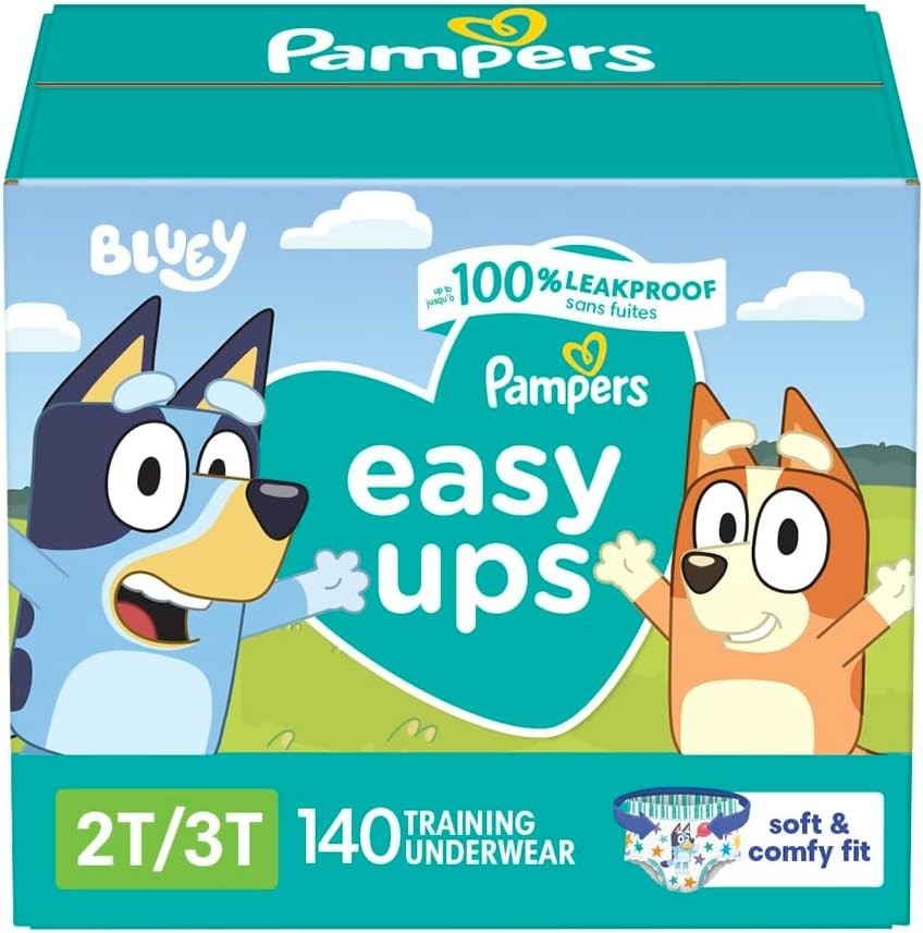 Pampers Easy Ups - Bluey Training Underwear (Size 2T-3T) -**140 Count*