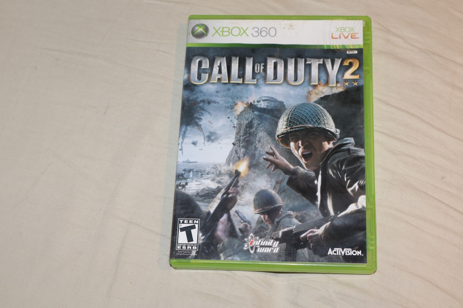 XBOX 360 Call of Duty 2 Case and Manual ONLY