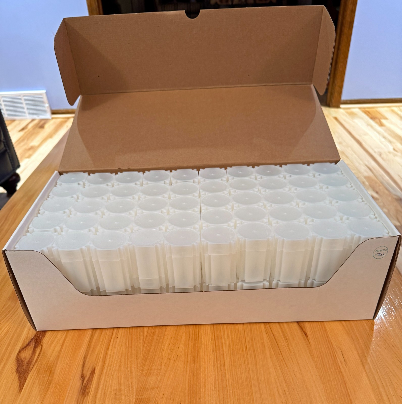 Box 100 Square Coin Safe Tubes for US Large Dollars Morgan T-DOL-20100-Sz 38.3mm