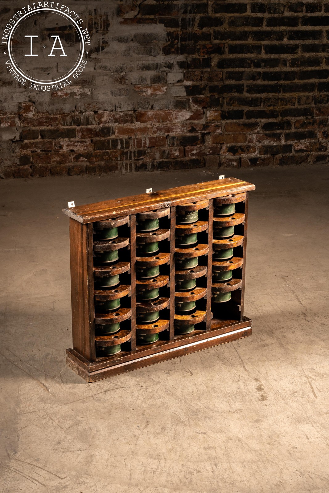 Antique Conoco Oil Can Folk Art Small Parts Cupboard