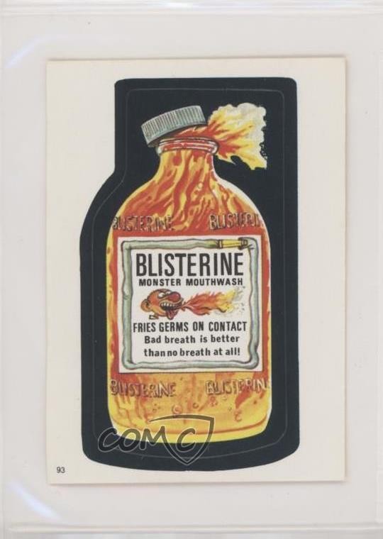 1982 Topps Wacky Packages Album Stickers Blisterine #93 0a2
