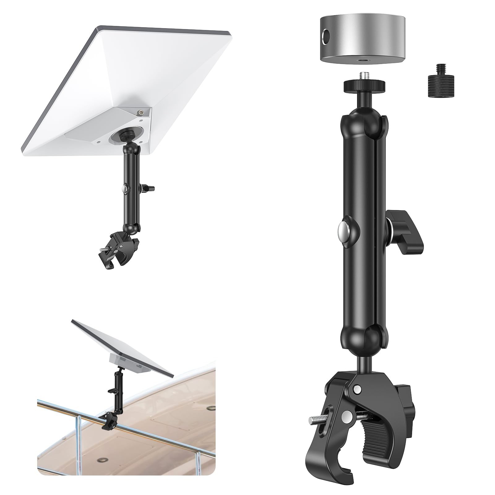 Starlink Mini Clamp Mount for RV Camper Roof Rack Balcony, 2026 Upgraded Adju...