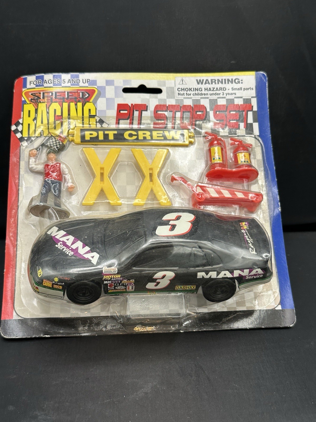 NEW IN PACKAGE VINTAGE SEALED Boley Y2K 2000 Speed Racing Pit Stop Set