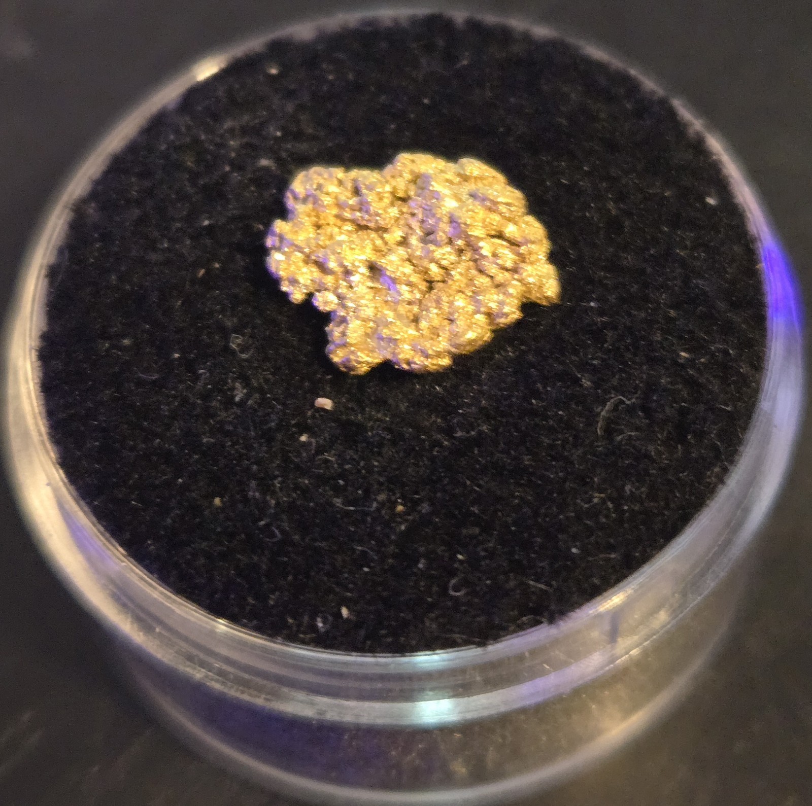 1.3 Grams Gold Nugget From Fall Creek Mine In Boise Idaho