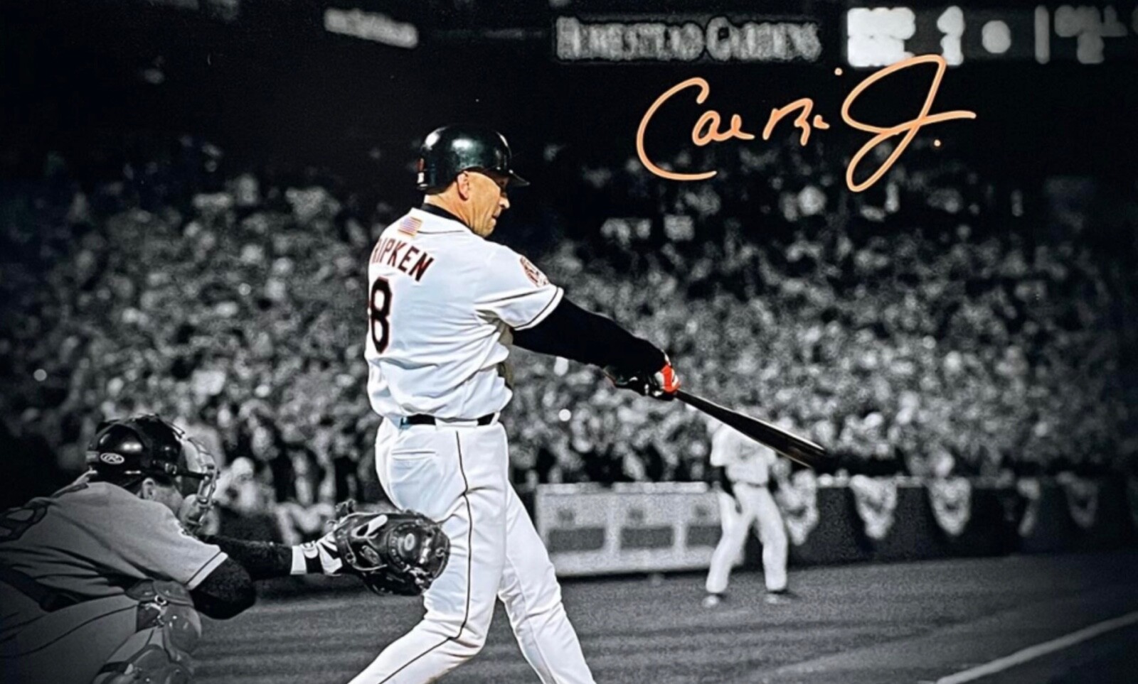 Cal Ripken Jr. Baltimore Oriole Allstar Baseball Signed RP Reprint 8X10 Photo