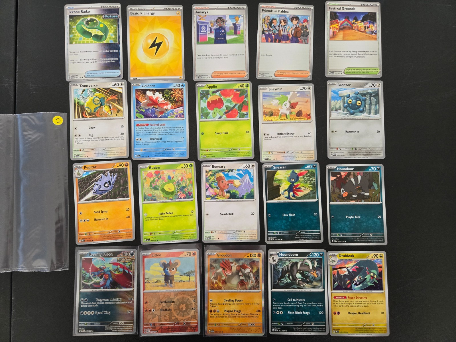 Prismatic Evolutions Pokémon cards lot of 20, 3 holofoil / reverse holofoil NM/M