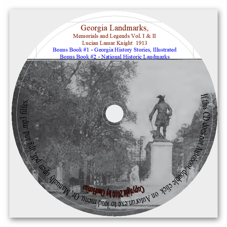 Georgia's Landmarks, Memorials and Legends, Vol. 1 & 2 + 2 Bonus Books