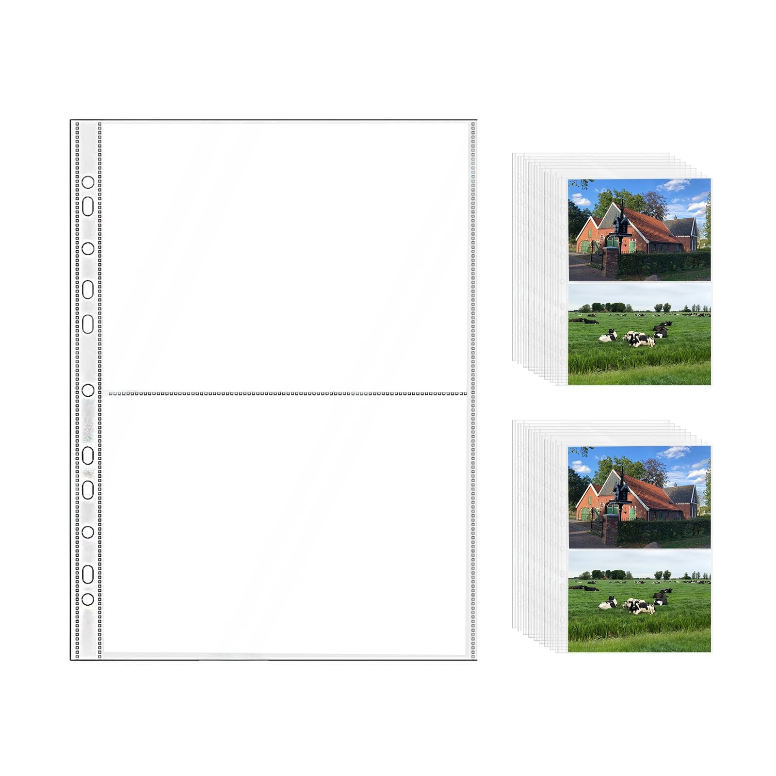 NatSumeBasics 20 A4 Binder 2 Pocket, 6" X 8" A4, 2 Pockets Sheet Protect 