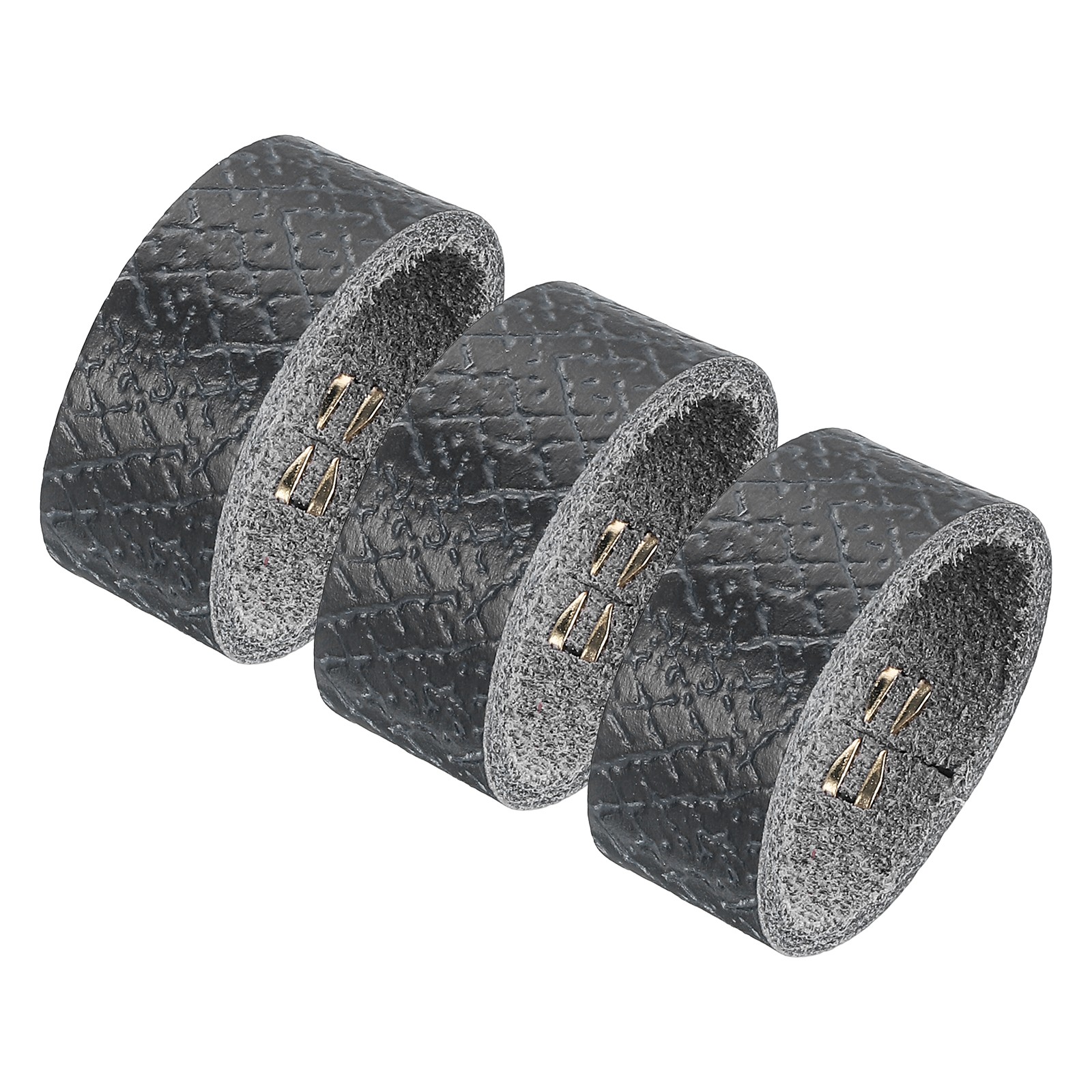 3 Pcs Leather Belt Loop Keeper for 0.87 Inch Wide Belt, Dark Gray, 2.95x0.51inch