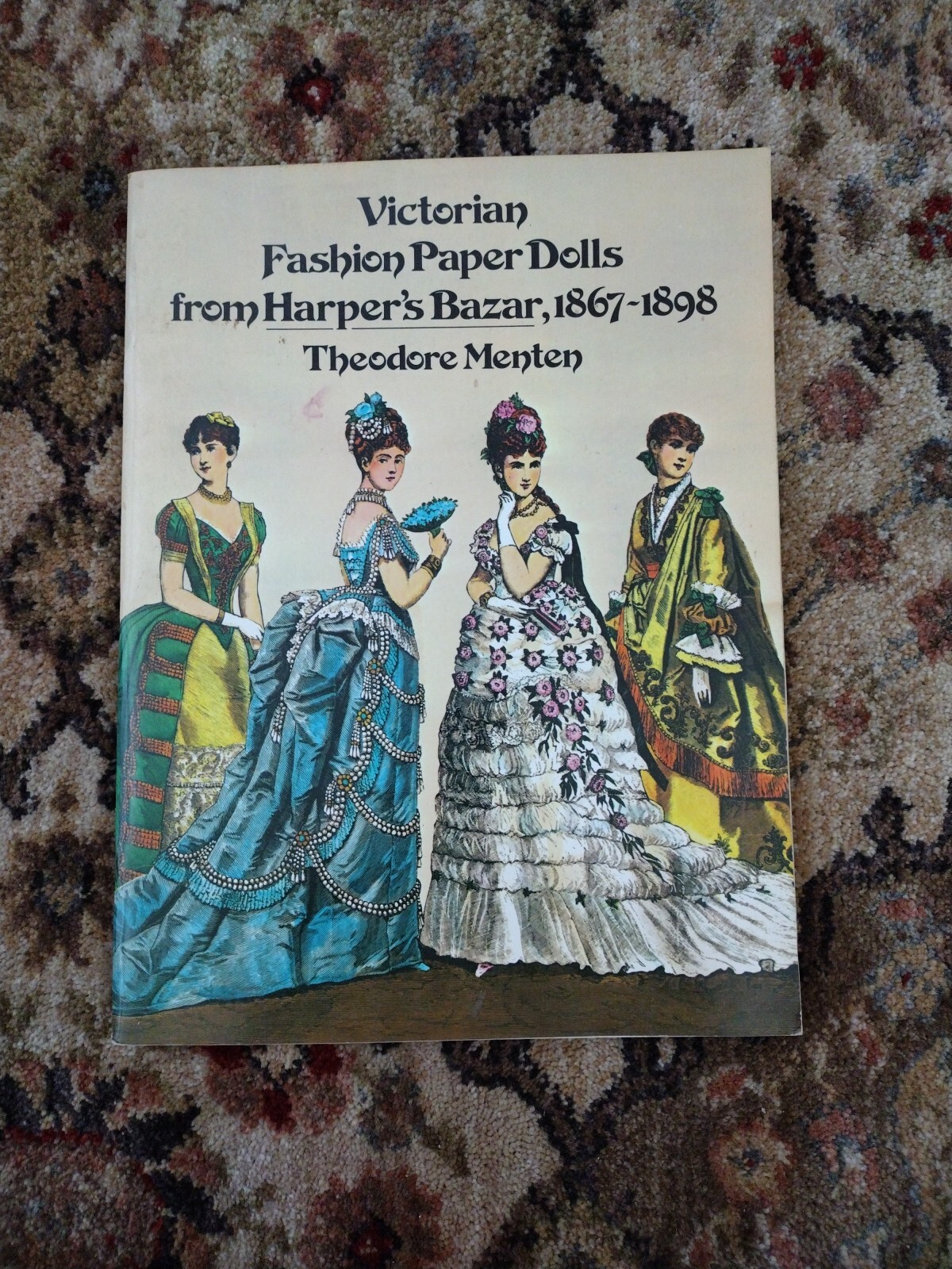 Vintage Victorian Fashion Paper Dolls Harper’s Bazar Theodore Menten Uncut VTG