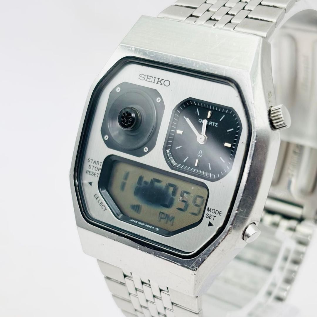 Rare Seiko Hybrid Sp H239-5020 Men'S Watch