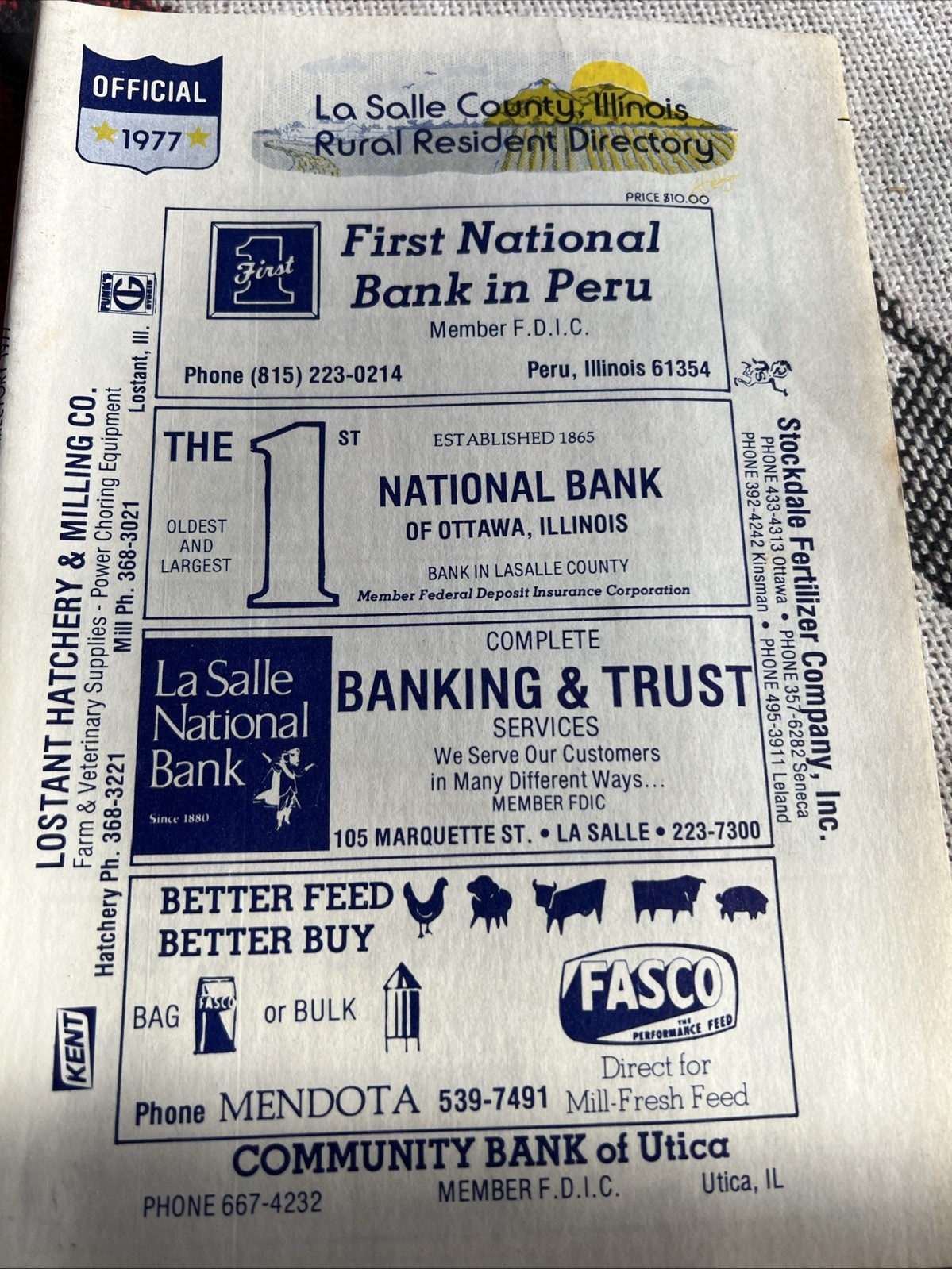 LaSalle Rural Resident Directory 1977