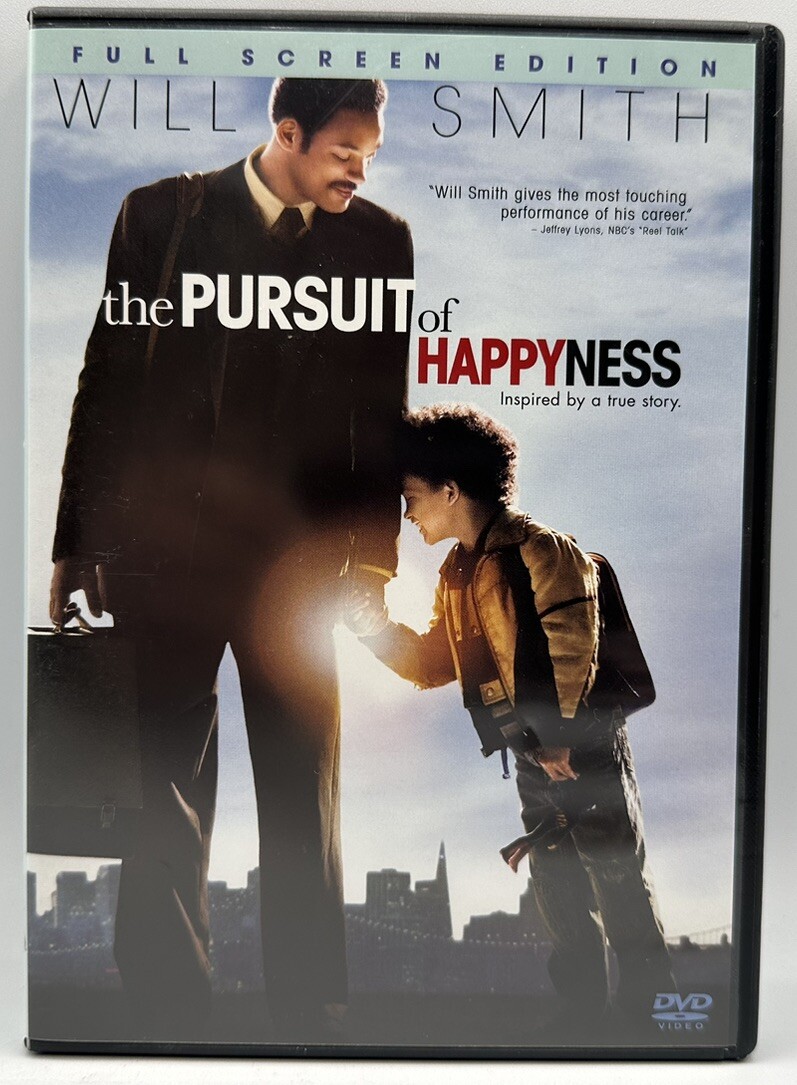The Pursuit of Happyness DVD Full Screen Will Smith Jaden Christopher 2006