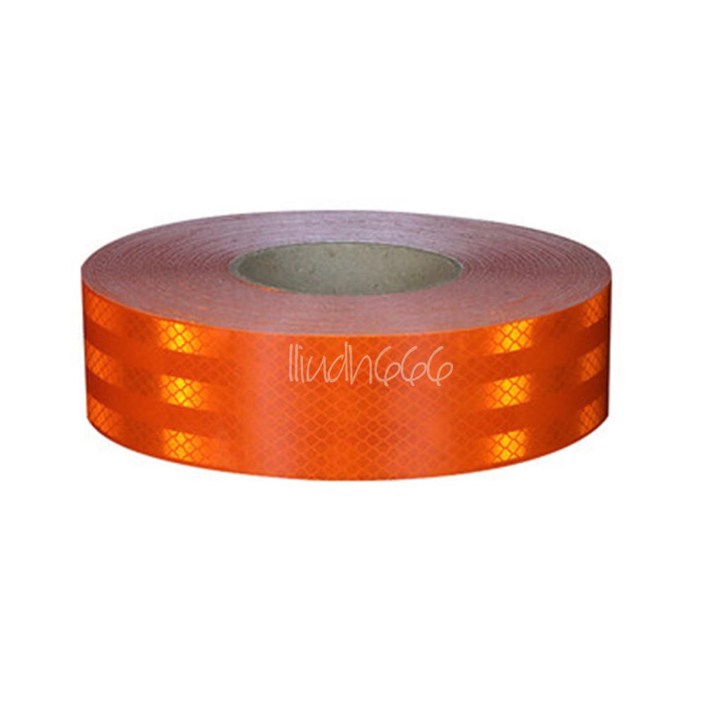 (2”x150’) REFLECTIVE CONSPICUITY TAPE SAFETY YELLOW Orange 45M CCC=DOT-C2 New