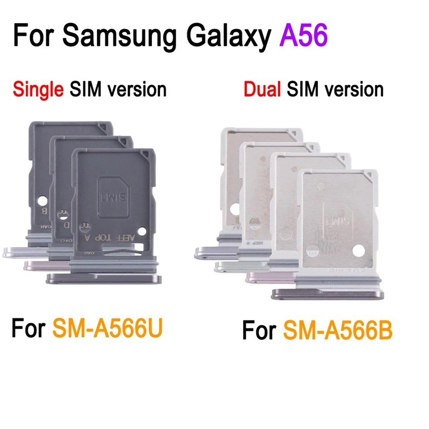 For Samsung Galaxy A56 SM-A566B Dual SIM  A56 A566U Single SIM SIM Card Tray