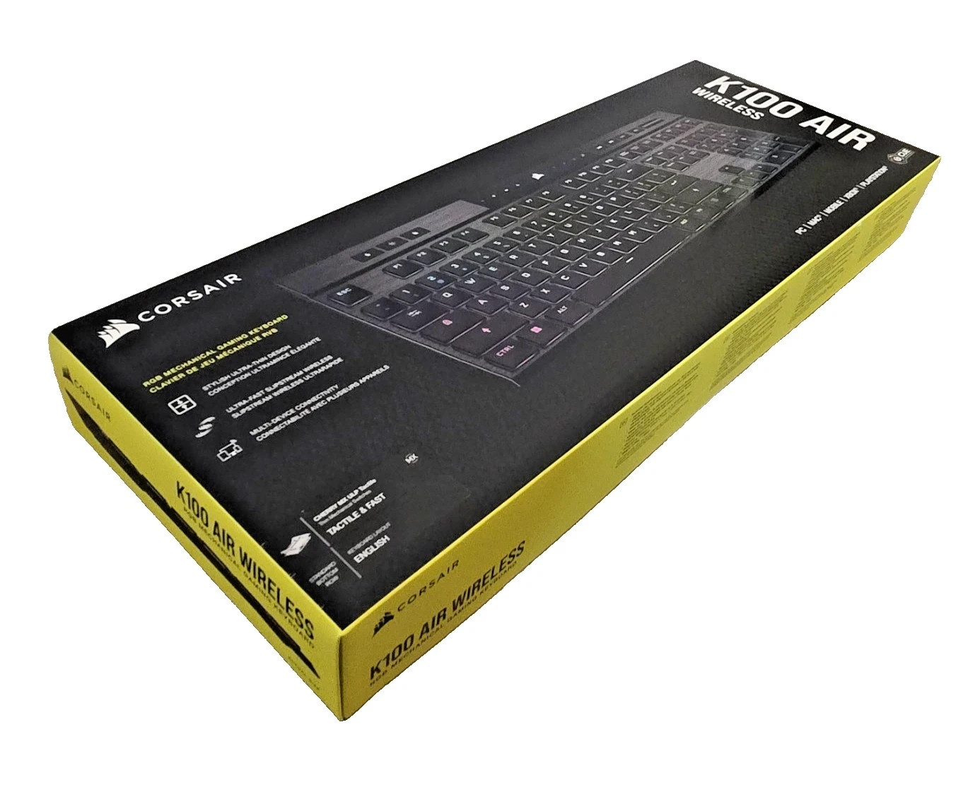 Corsair K100 AIR Wireless RGB Mechanical Gaming Keyboard Ultra-Thin Cherry MX