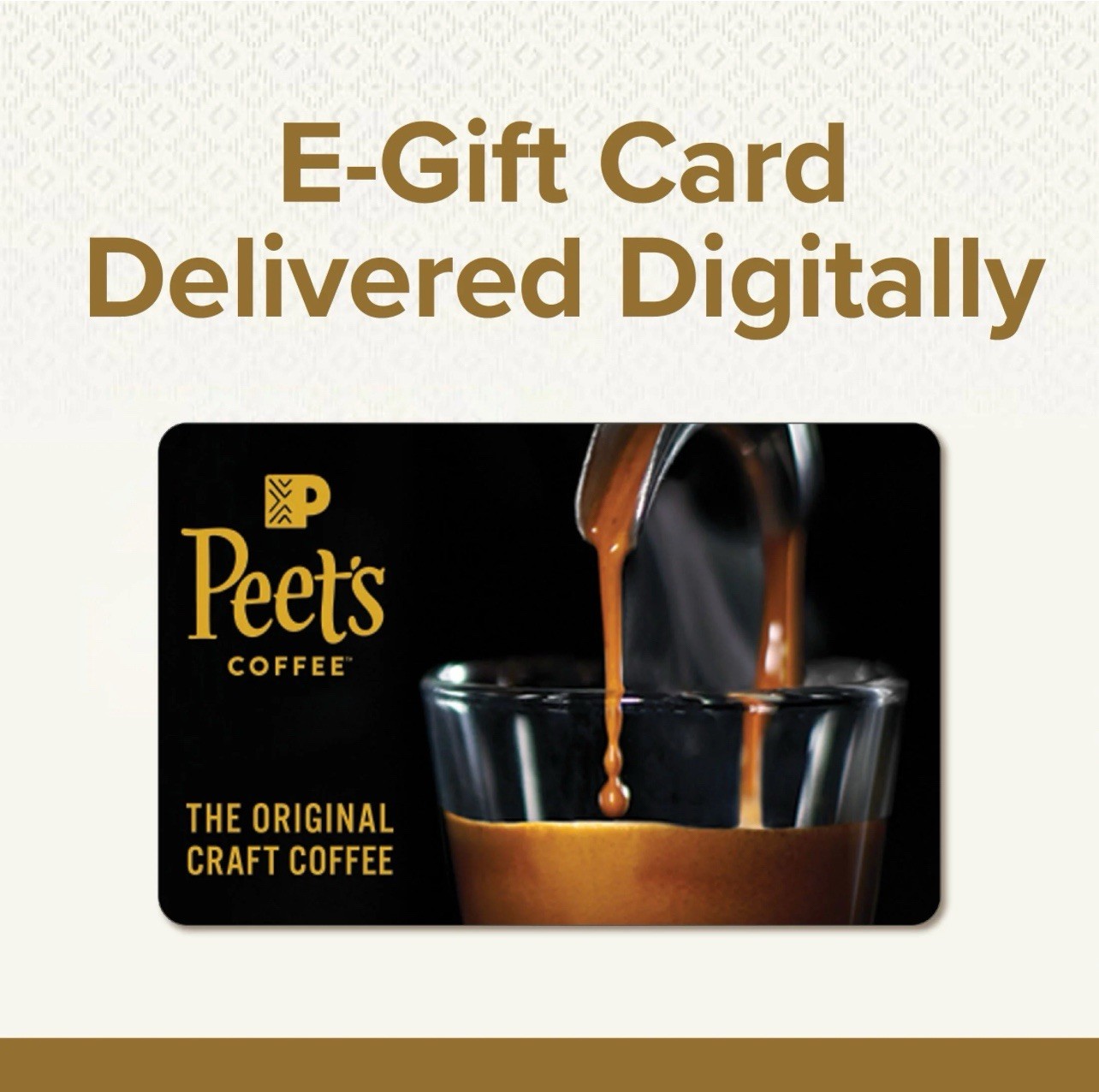 Peet's Coffee $100 E-Gift Card Digital Delivery US Nationwide