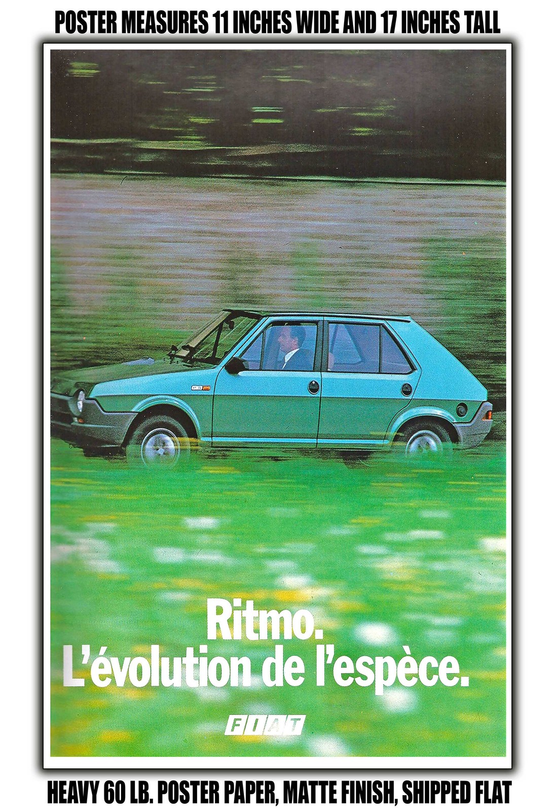 1979 Fiat Ritmo, Evolution of the Species - 11x17 Poster