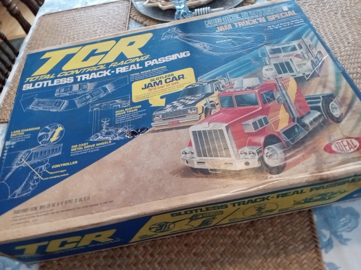 VINTAGE IDEAL TCR Slot Car Set