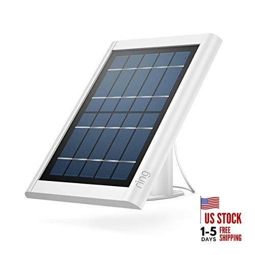  Super Solar Panel, 5W, Barrel Plug Connector - for Spotlight Cam Battery White