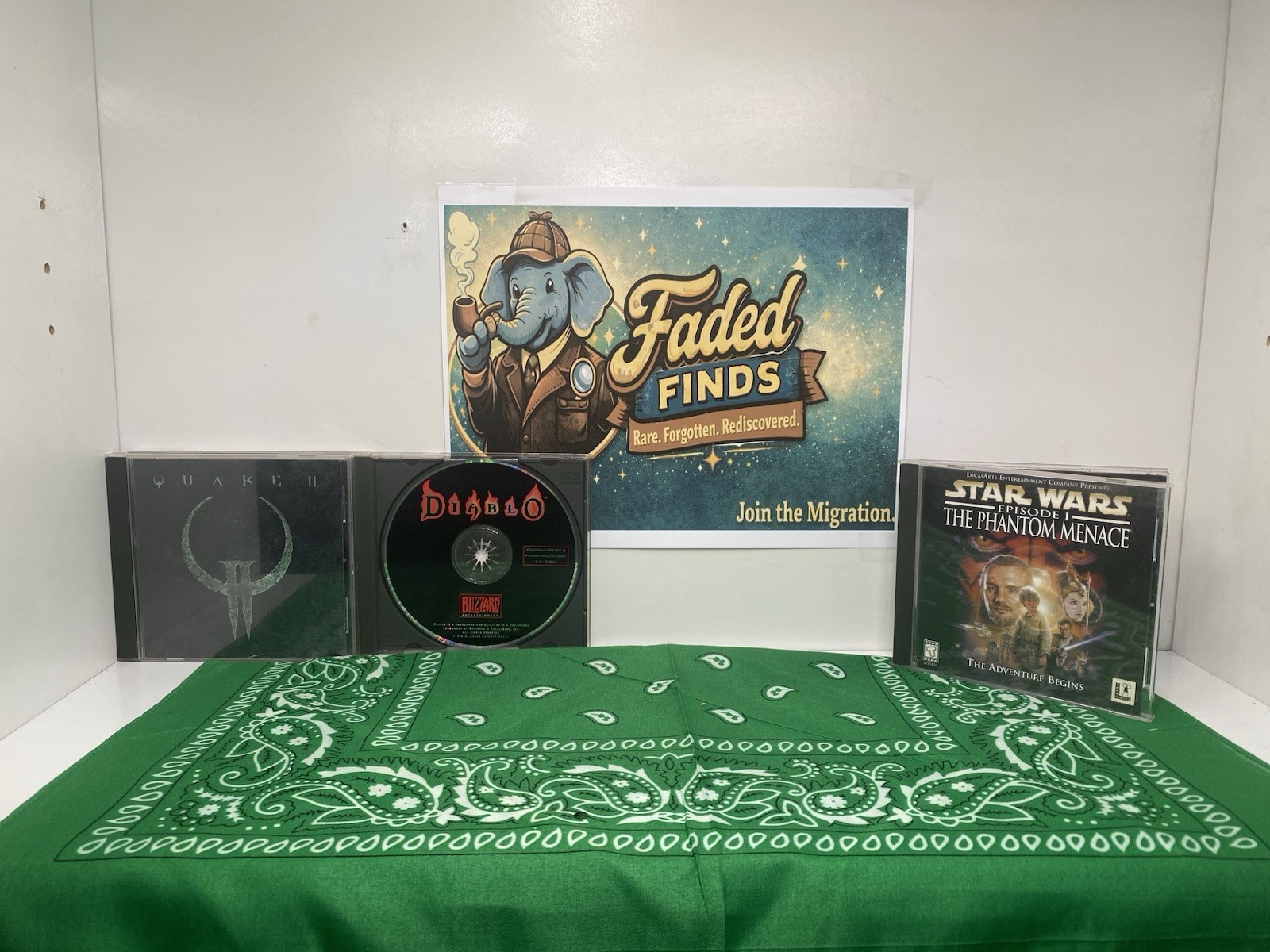 Retro PC Game Lot - Star Wars Episode 1, Quake II, Diablo - Tested - Working