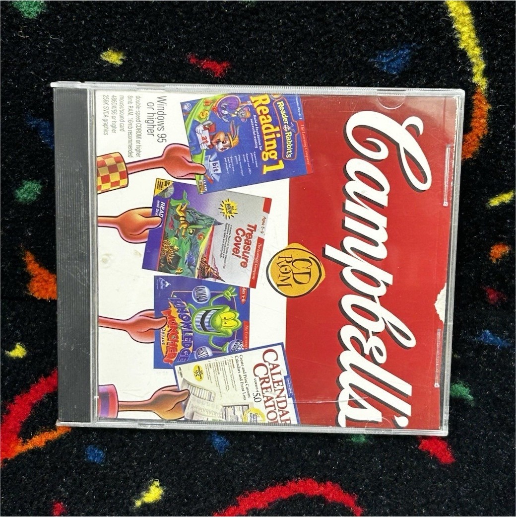 The Learning Company Campbell's Educational CD-ROM Early Learning Windows 95