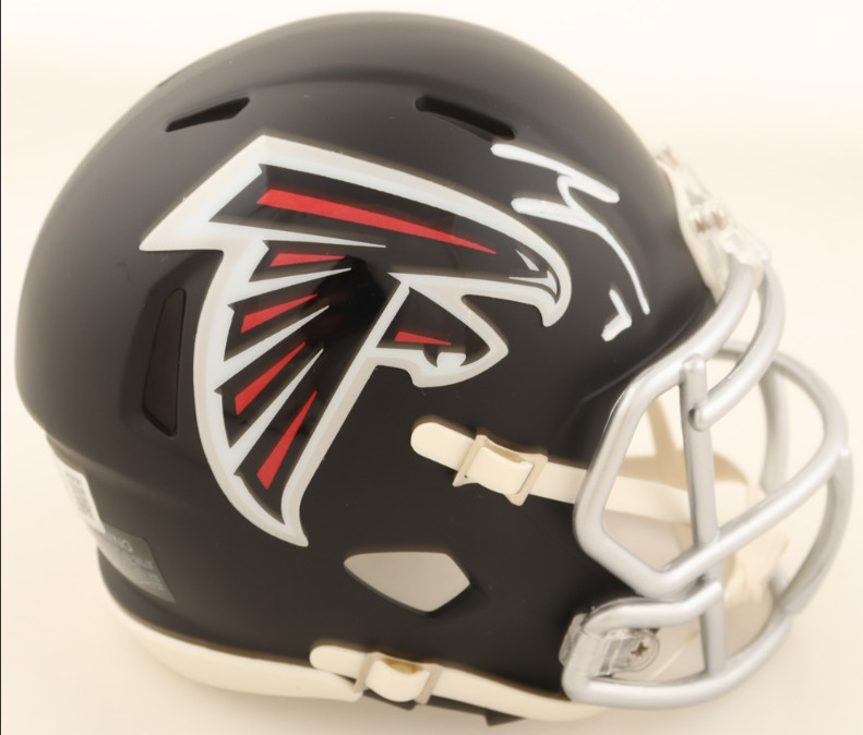 Bijan Robinson Signed Falcons Speed Mini Helmet - Beckett