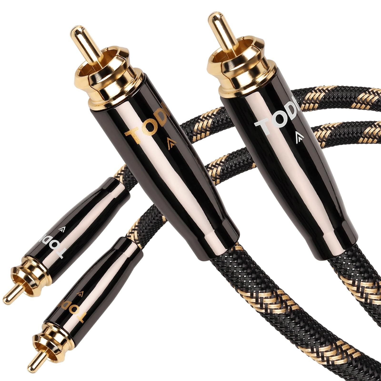 HiFi RCA Audio Cables, Dual Shielded O-C-C Core for Home Stereo System, 1.64ft P