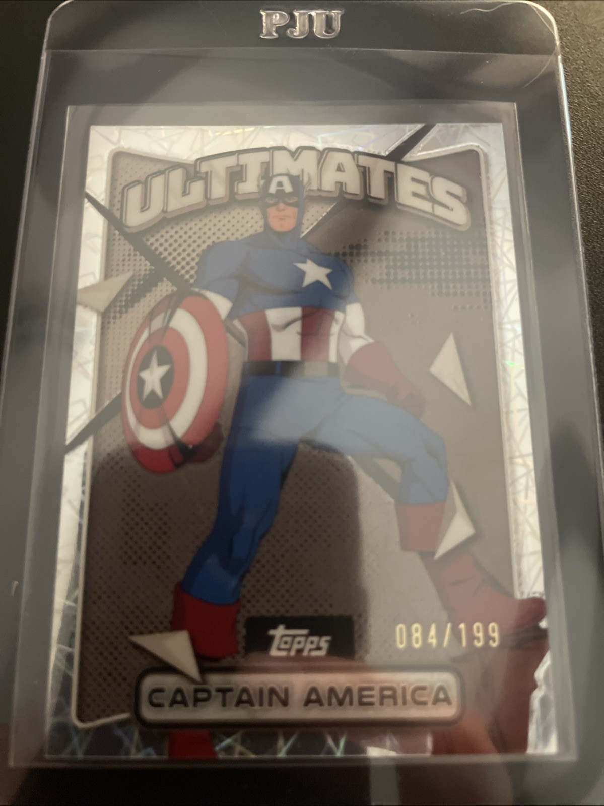 Captain America 2025 Topps Finest Marvel X-Men 97 Ultimates Laser Refractor /199