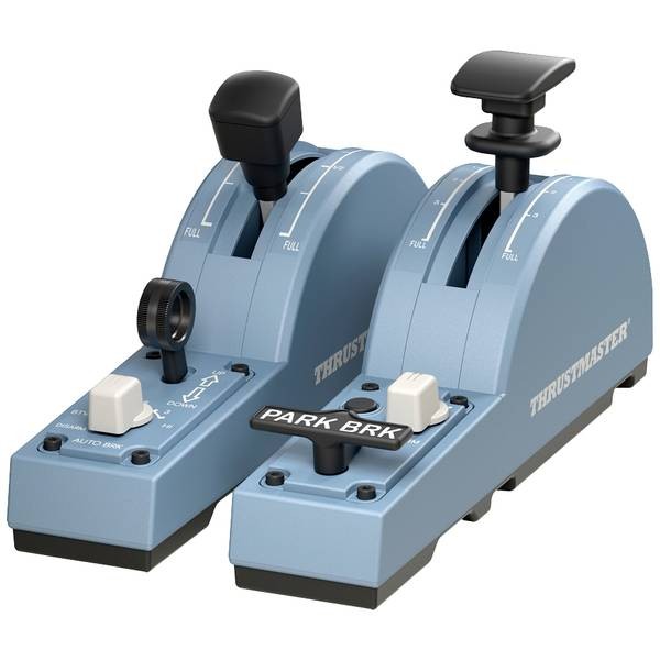 Thrustmaster 2960853 TCA Quadrant Add-On Airbus Edition PC Blue