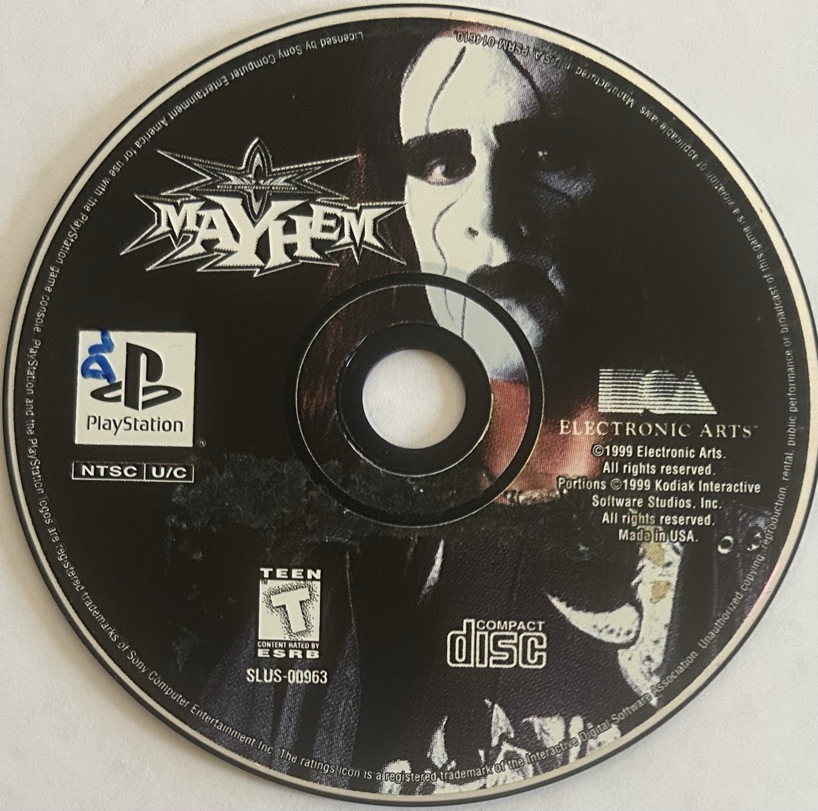 WCW Mayhem - BL (Sony PlayStation 1, PS1) DISC ONLY | NO TRACKING | M2166