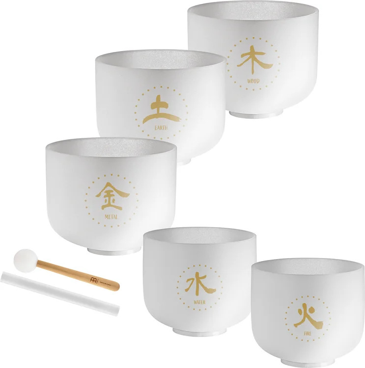Meinl Sonic Energy 5-piece Elements TCM Crystal Singing Bowl Set