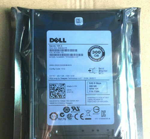 Seagate/DELL 300GB 10K 2.5"6G SAS DRIVE ST9300603SS hard Drive
