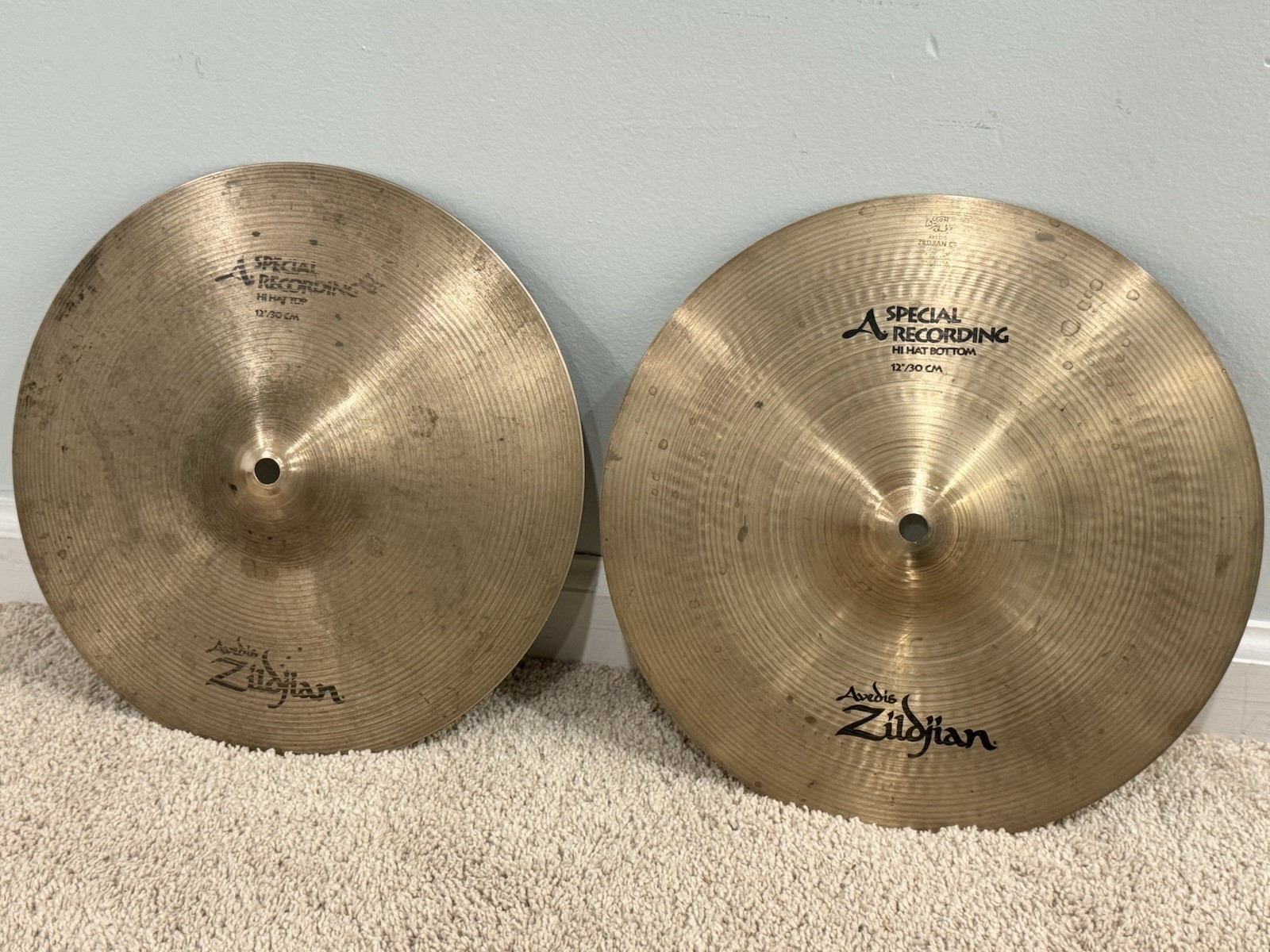 Zildjian 12” A Special Recording Hihat Cymbals (770, 720g) Cymbal