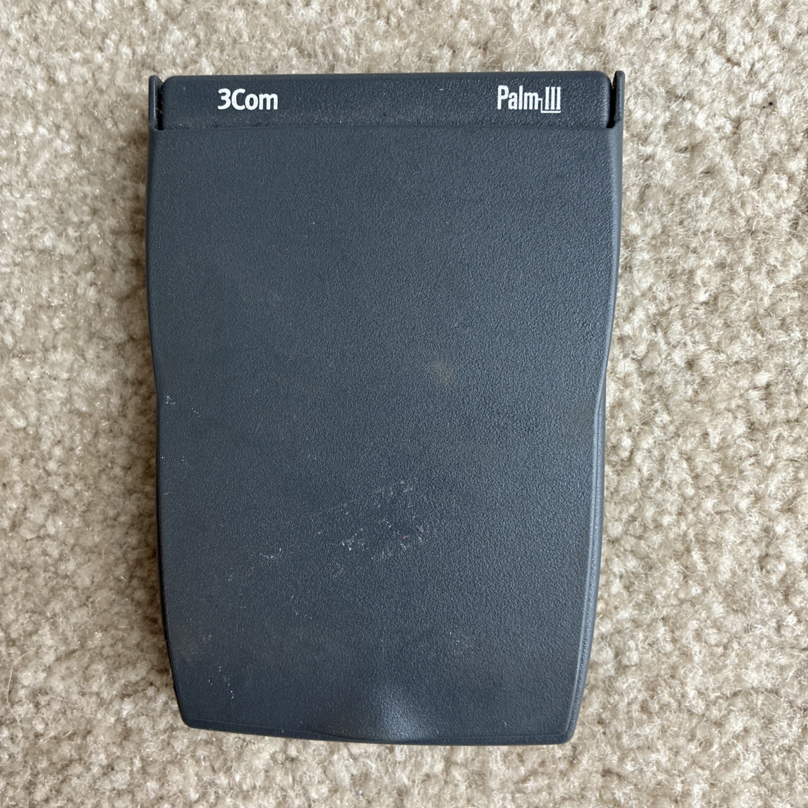 3Com Palm III PDA Gray Handheld Calculator LCD Digital Organizer w Flip Cover