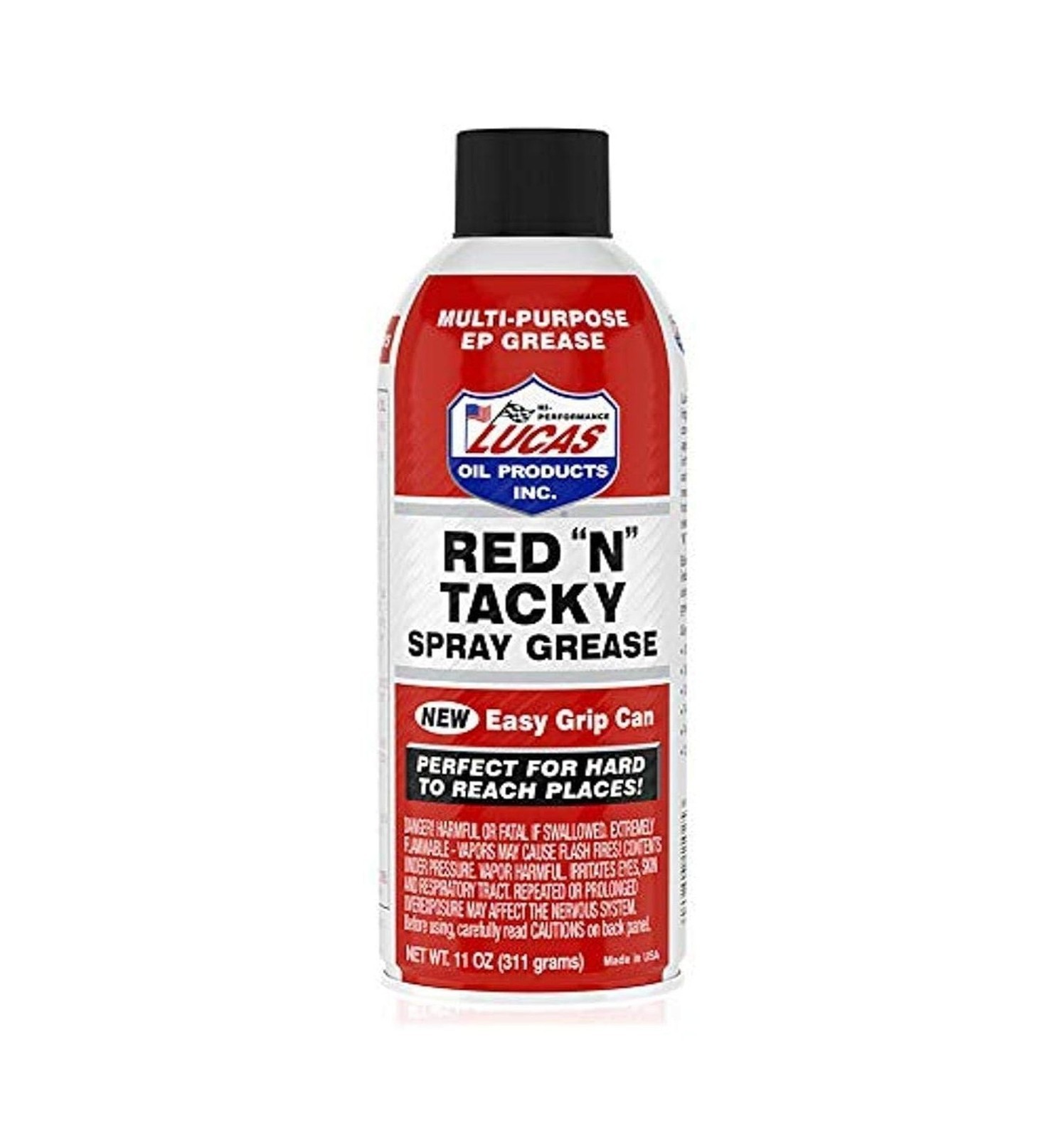 Lucas Oil 11025 Red N Tacky Easy Grip Aerosol Spray - 11 Ounce (Pack of 12)