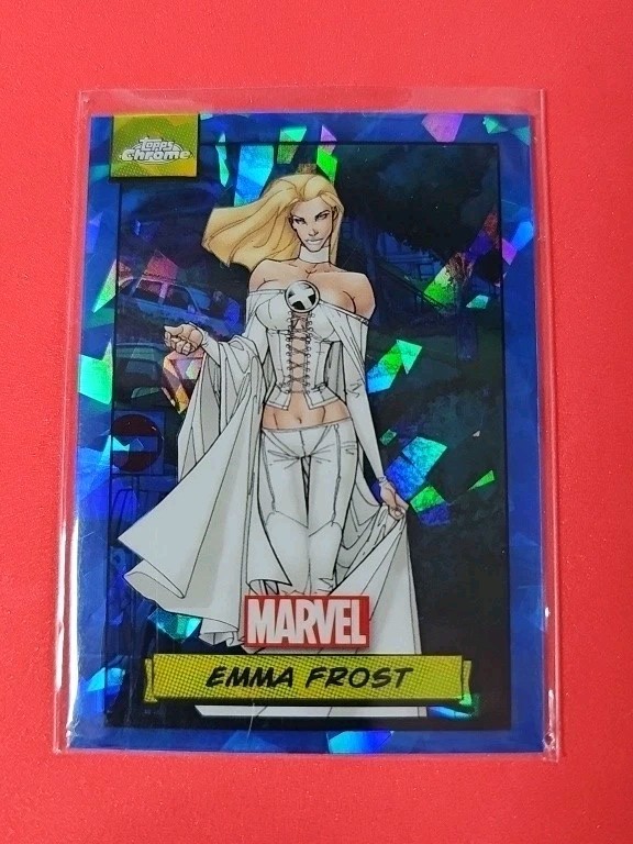 🔥2024 Topps Chrome Sapphire Marvel - Emma Frost #7🔥