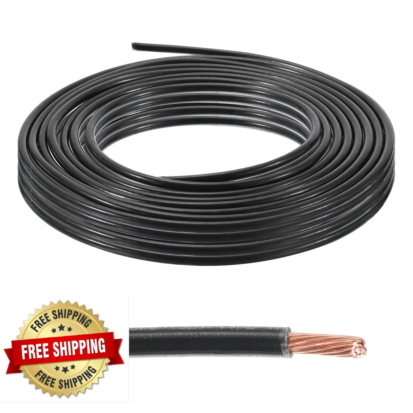 MECCANIXITY 12AWG THHN Stranded Copper Building Wire, 50ft, 600V, UL