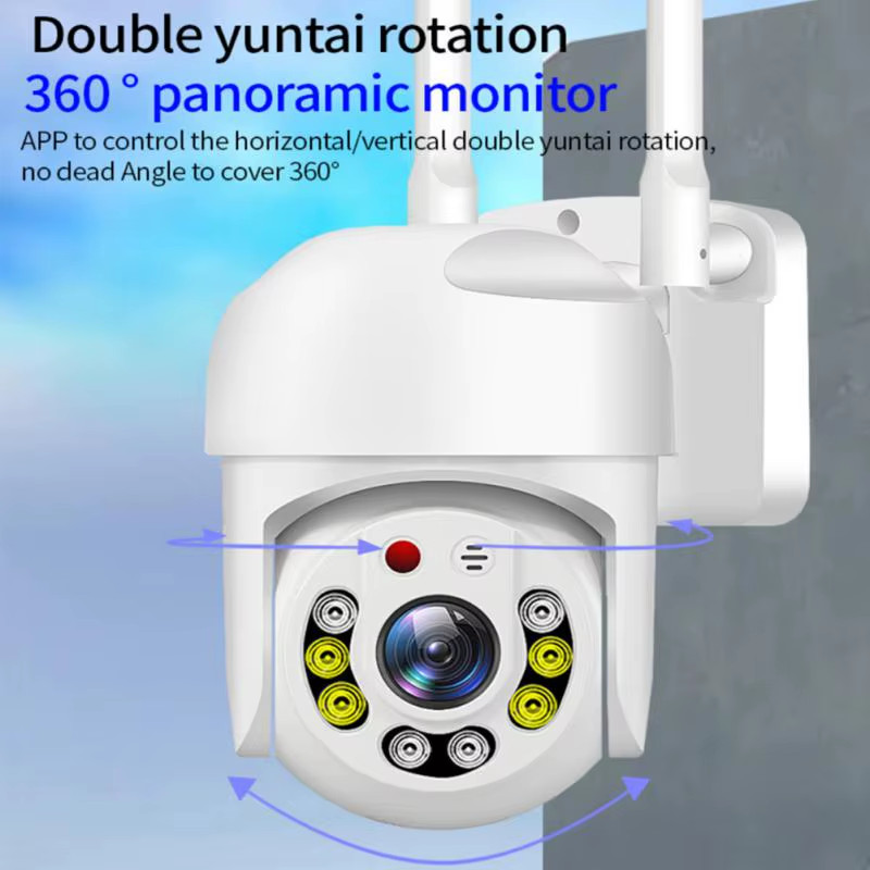 1080P 5G Wifi Outdoor Surveillance Camera with 360 Full Color Night Vision Motio