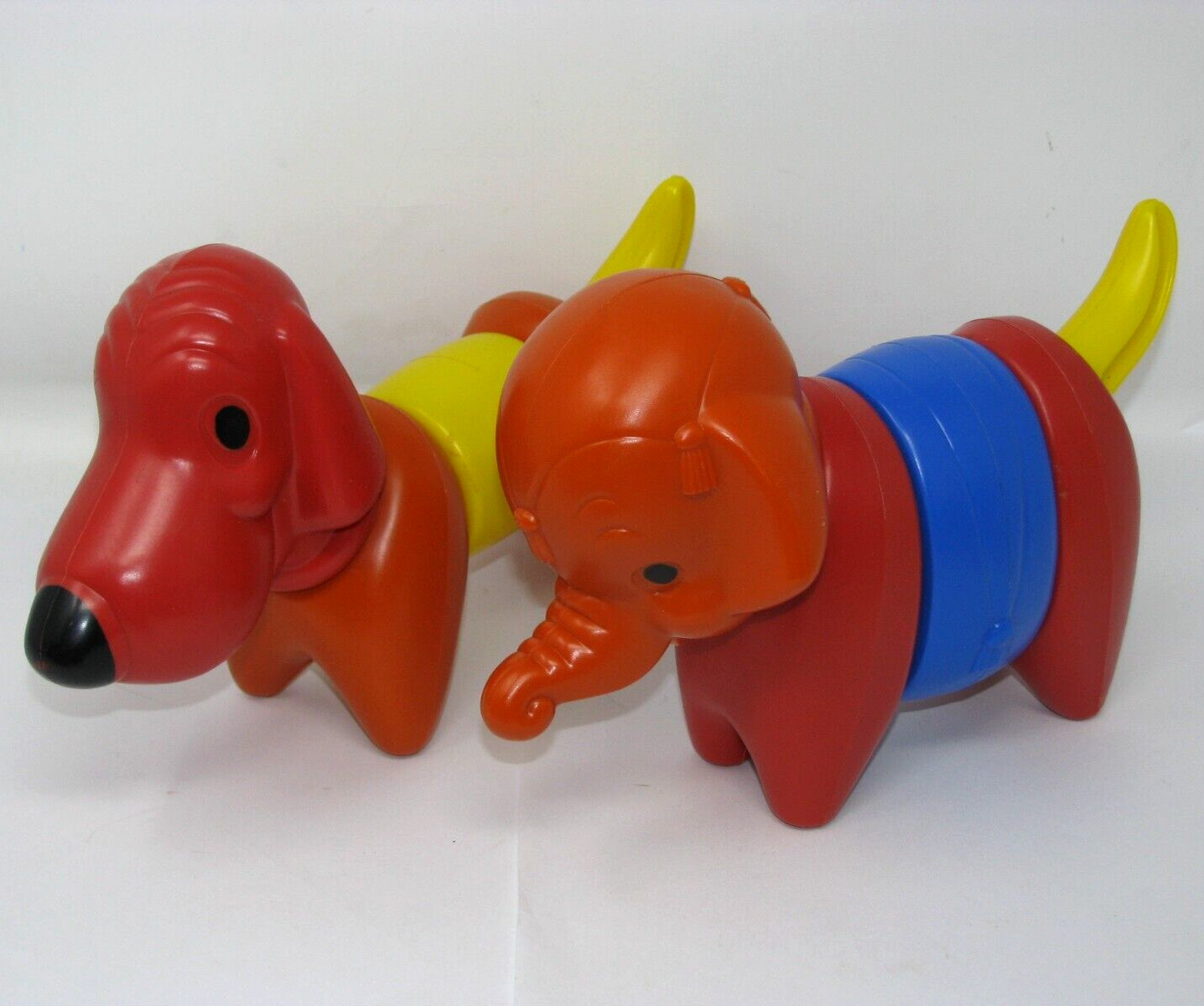 Vintage Tupperware Zoo it Yourself Animal Building Set Dog Elephant Toy