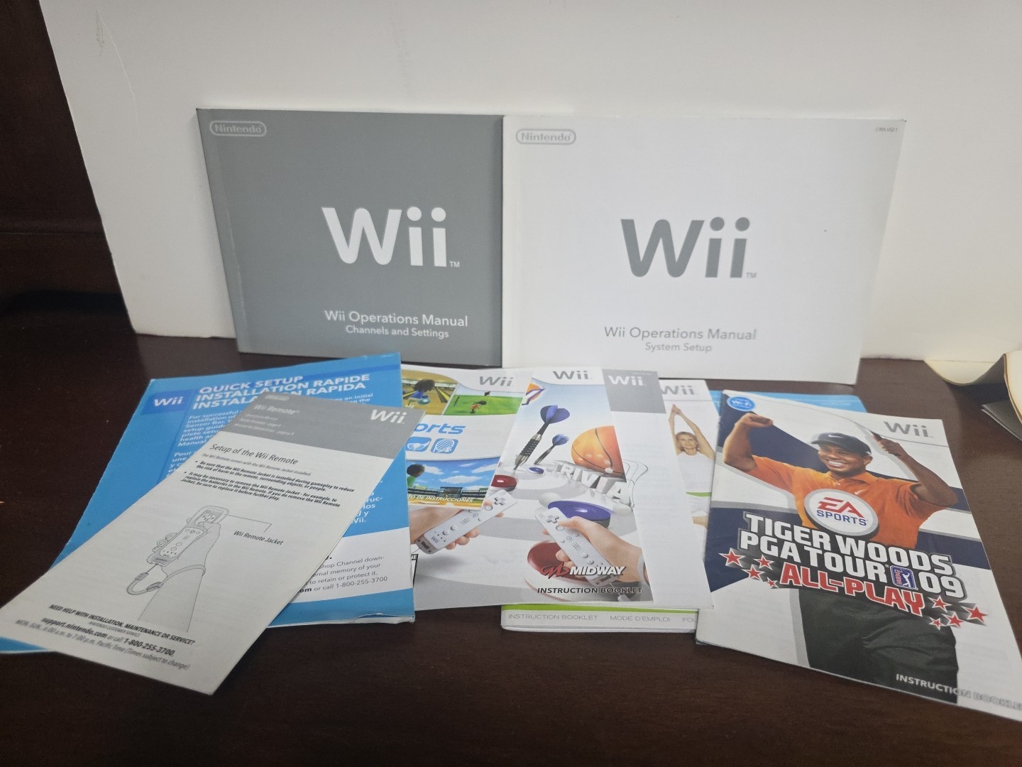 Nintendo Wii Console Operations Manuals System Set Up And Other Random Manuals