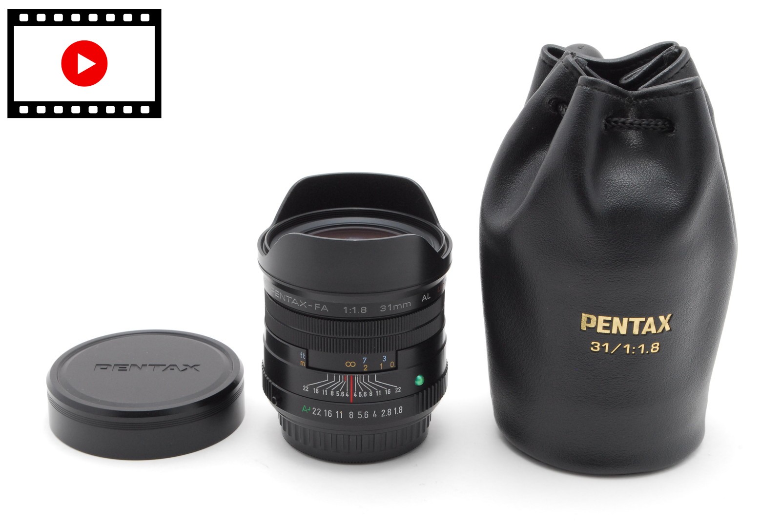 [Almost Unused w/ Case] SMC PENTAX-FA 31mm f/1.8 AL Limited AF Lens From JAPAN