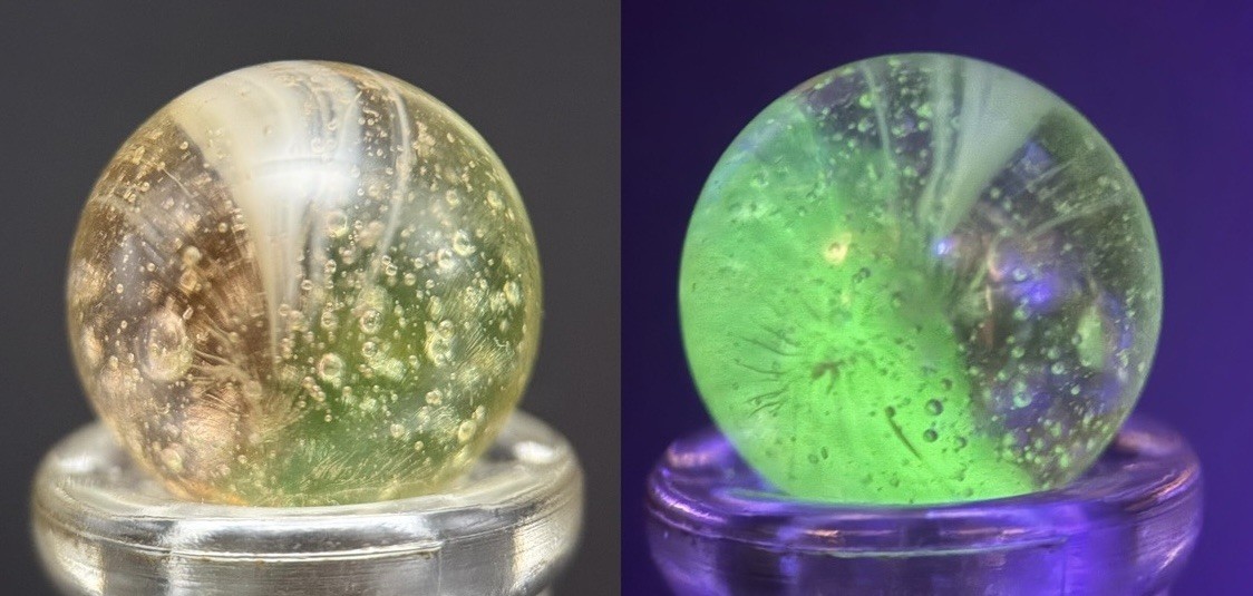 Master Marble Patch~ Cloudy~ UV Reactive w/eyelashes~ Bubbly~ NM+ 0.64”