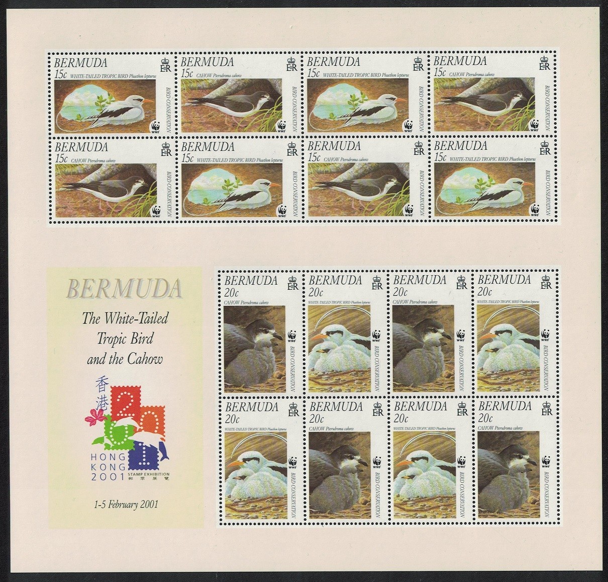 Bermuda WWF Cahow and White-tailed Tropicbird MS 2001 MNH SG#MS856 Sc#801a