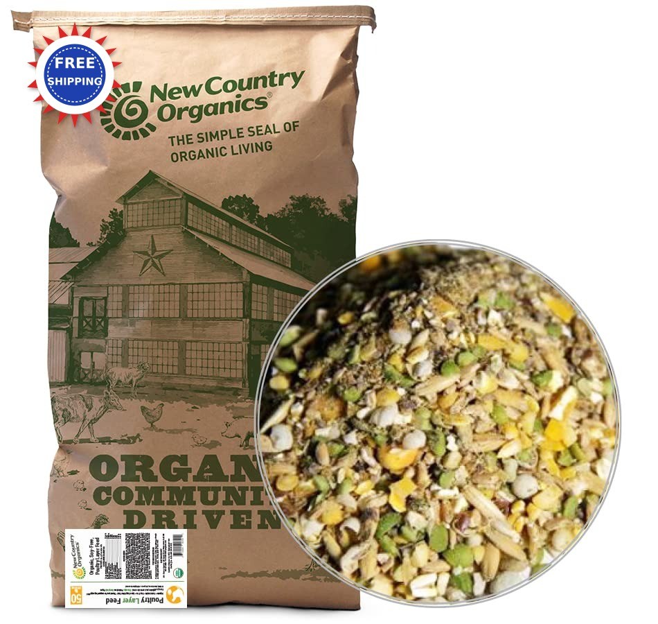 Chicken Feed for Laying Hens 50 Pound Pack Organic Country Organics Classic