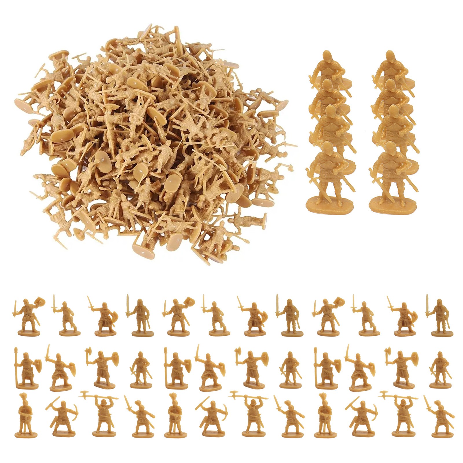 200* Educational Medieval Army Soldier Toys Creative DIY Static Model Toy Gift