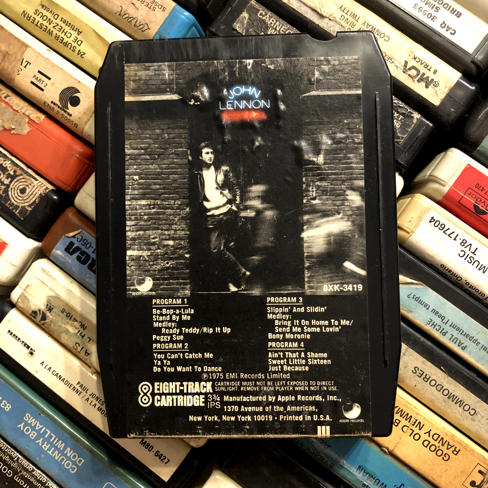 John Lennon : Rock 'n' Roll 1975, Lear Jet Stereo 8 Track Tape