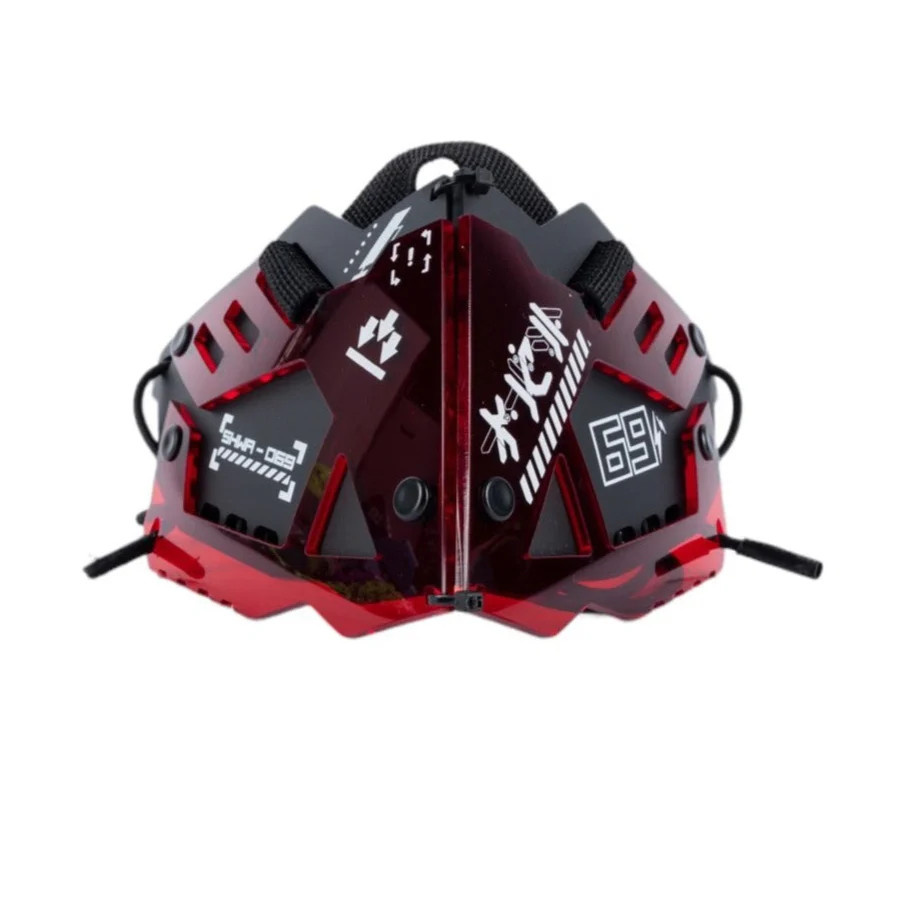 [SHWA] SW-01 Techwear Style QOZE Collab Mask Cover - Red