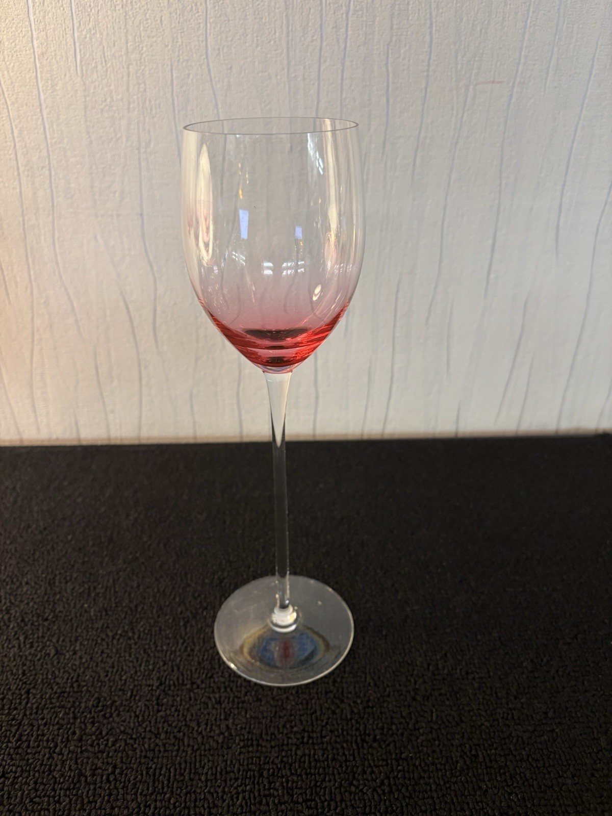 Pink Wine Glass In The Murano Style