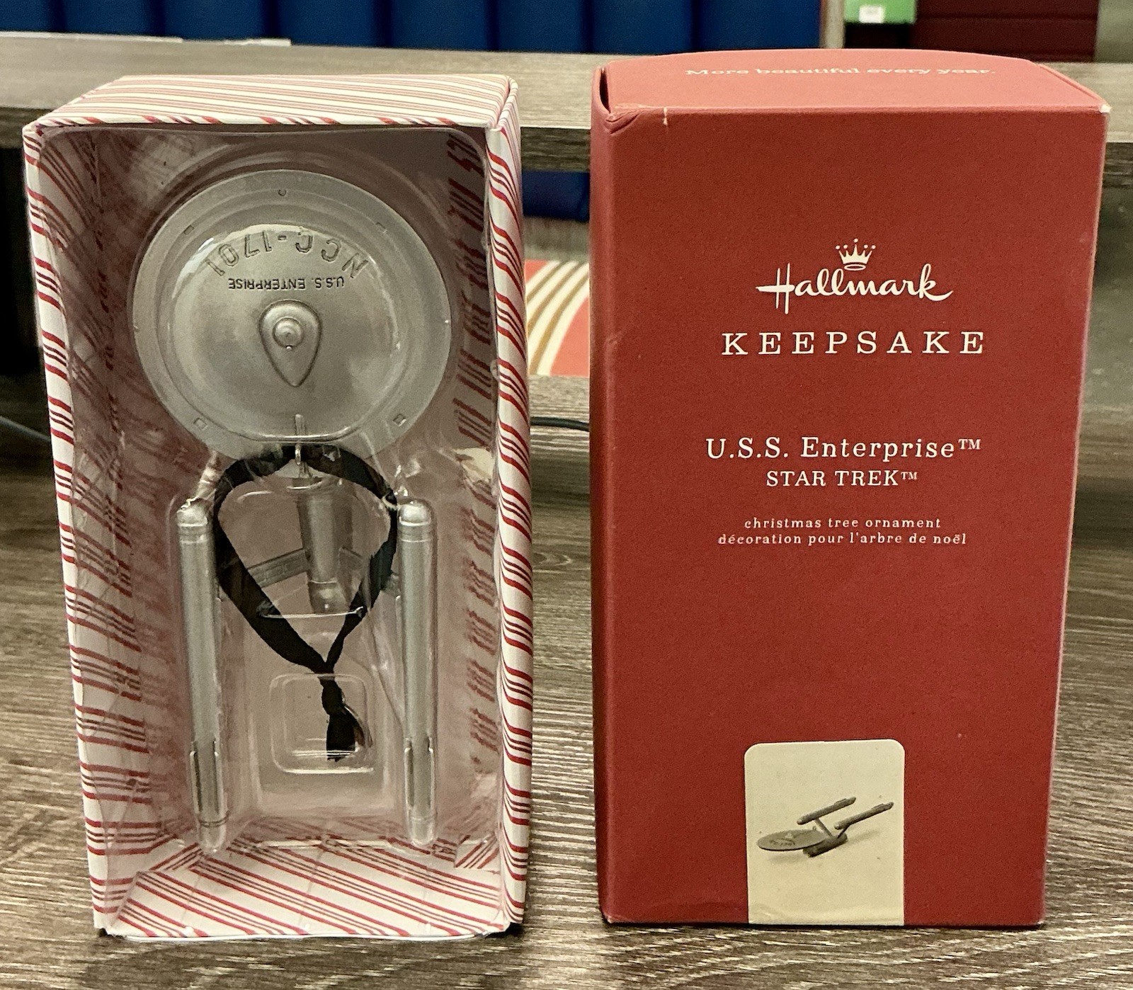 Star Trek U.S.S. Enterprise Metal Hallmark Keepsake Christmas Tree Ornament 2018